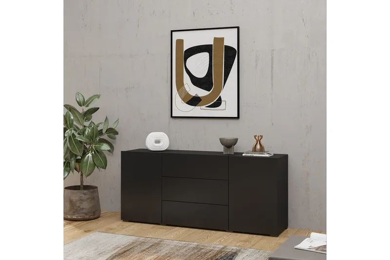 Jestine Förvaringskista 140 cm, Svart