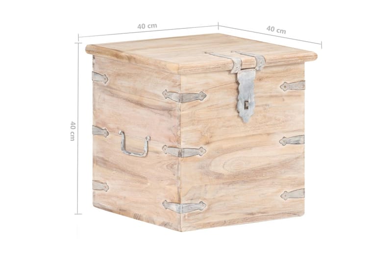 Kista 40x40x40 cm massivt akaciaträ - Brun - Förvaring - Förvaringsmöbler - Förvaringskista