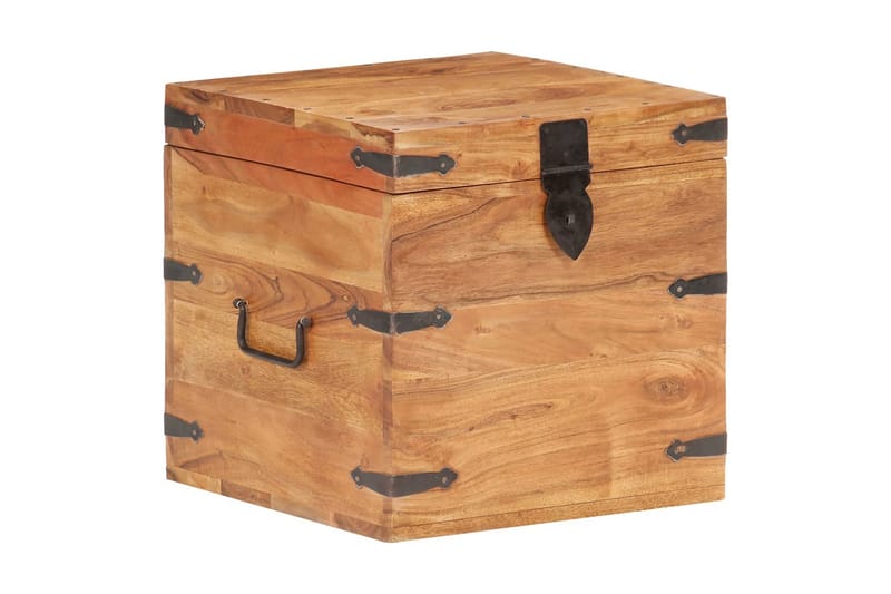 Kista 40x40x40 cm massivt akaciaträ - Brun - Förvaring - Förvaringsmöbler - Förvaringskista