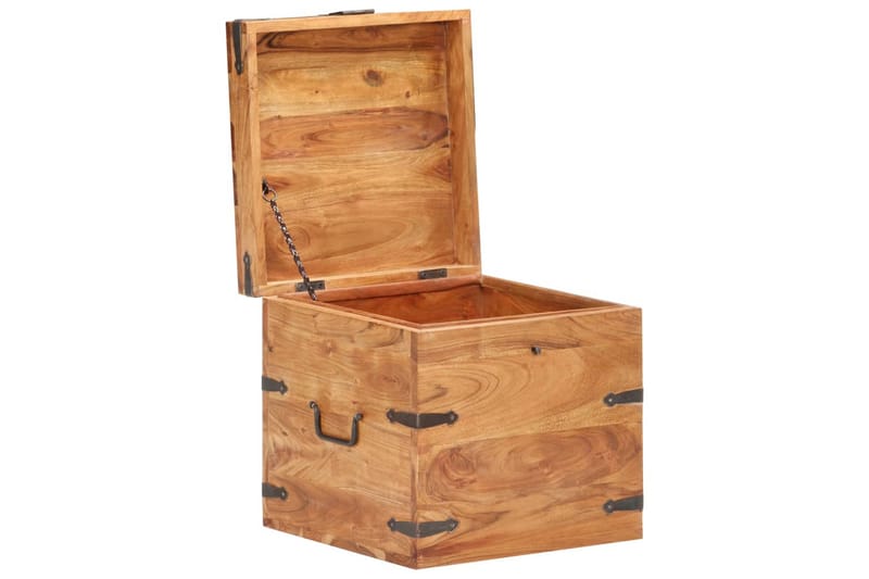 Kista 40x40x40 cm massivt akaciaträ - Brun - Förvaring - Förvaringsmöbler - Förvaringskista