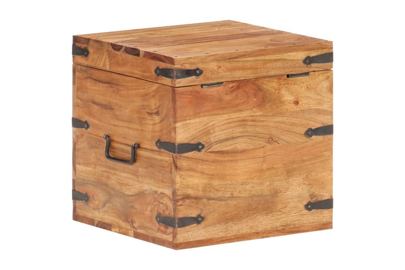 Kista 40x40x40 cm massivt akaciaträ - Brun - Förvaring - Förvaringsmöbler - Förvaringskista