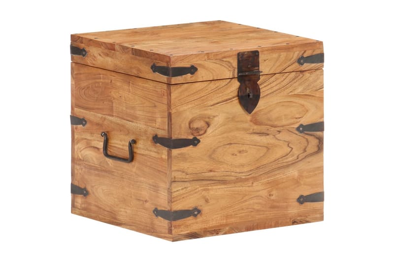 Kista 40x40x40 cm massivt akaciaträ - Brun - Förvaring - Förvaringsmöbler - Förvaringskista