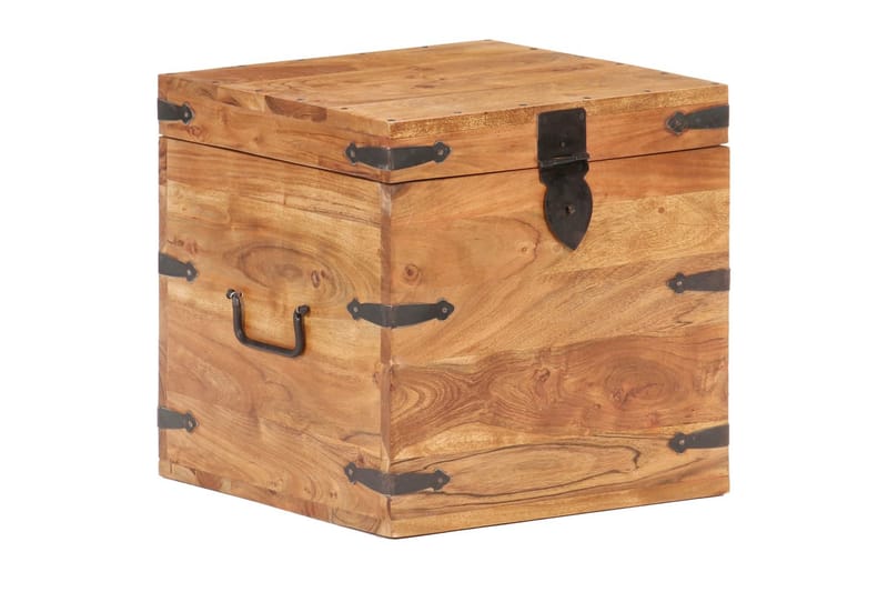 Kista 40x40x40 cm massivt akaciaträ - Brun - Förvaring - Förvaringsmöbler - Förvaringskista
