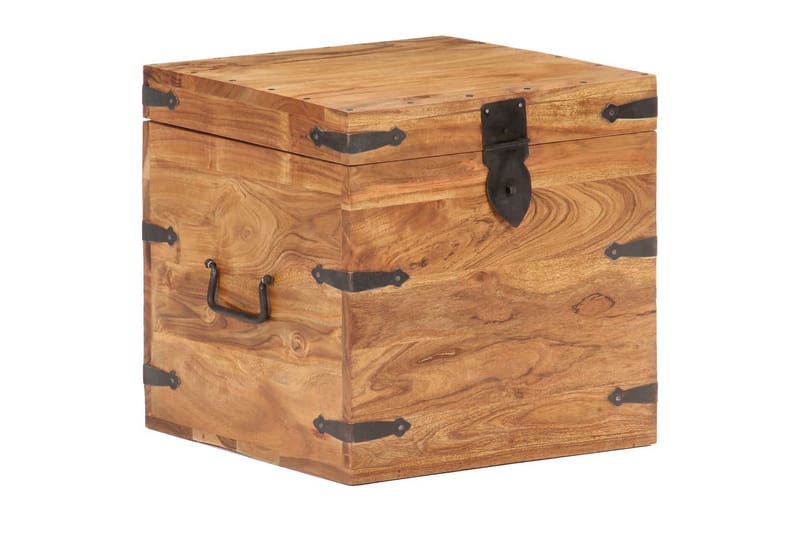 Kista 40x40x40 cm massivt akaciaträ - Brun - Förvaring - Förvaringsmöbler - Förvaringskista