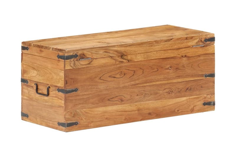 Kista 90x40x40 cm massivt akaciaträ - Brun - Förvaring - Förvaringsmöbler - Förvaringskista
