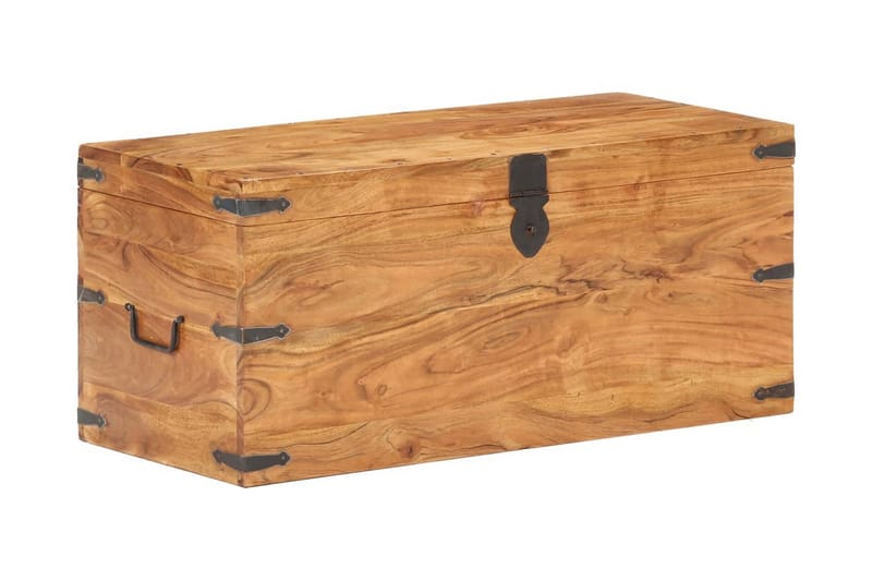 Kista 90x40x40 cm massivt akaciaträ - Brun - Förvaring - Förvaringsmöbler - Förvaringskista