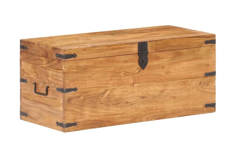 Kista 90x40x40 cm massivt akaciaträ - Brun - Förvaring - Förvaringsmöbler - Förvaringskista