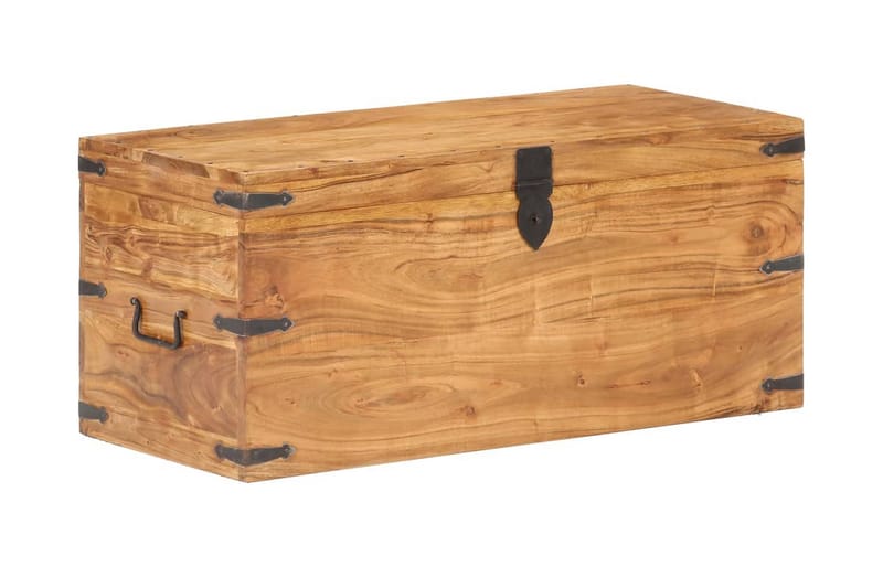 Kista 90x40x40 cm massivt akaciaträ - Brun - Förvaring - Förvaringsmöbler - Förvaringskista