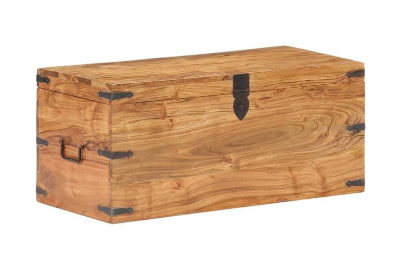 Kista 90x40x40 cm massivt akaciaträ - Brun - Förvaring - Förvaringsmöbler - Förvaringskista