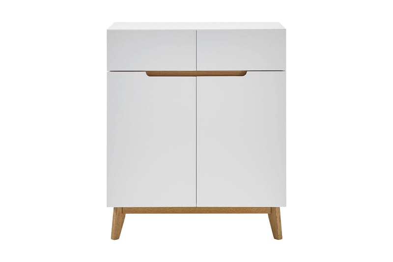 Siraaj Foajékista 85 cm - Vit/Ek - Förvaring - Förvaringsmöbler - Förvaringskista
