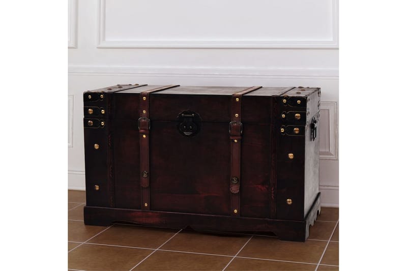 Vintagekista trä 66x38x40 cm - Brun - Förvaring - Förvaringsmöbler - Förvaringskista
