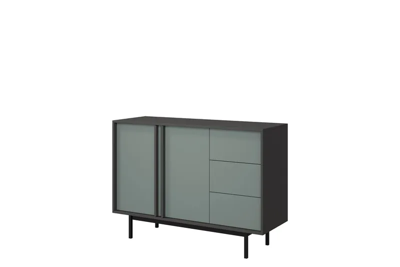 Farshian Skänk 123x43 cm, Grå/Grön