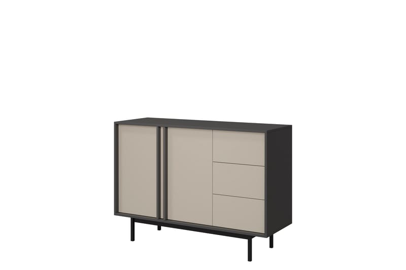 Farshian Skänk 123x43 cm i Ljust Trä, Grå|Beige