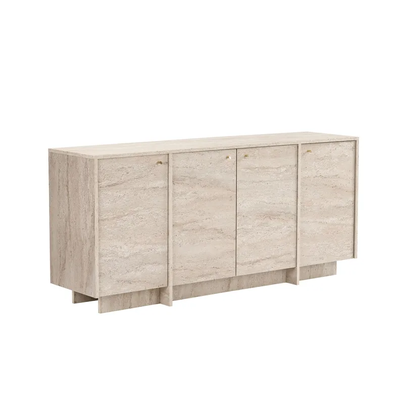 Farvik Konsolbord 180x82x45 cm - Travertin - Förvaring - Förvaringsmöbler - Sideboard & skänk