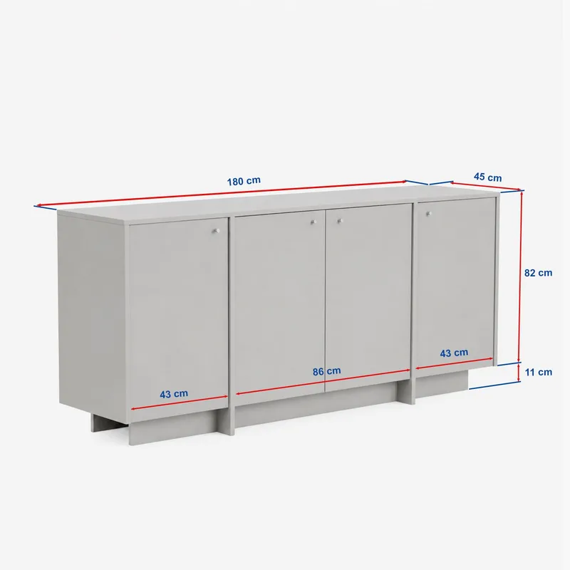 Farvik Konsolbord 180x82x45 cm - Travertin - Förvaring - Förvaringsmöbler - Sideboard & skänk