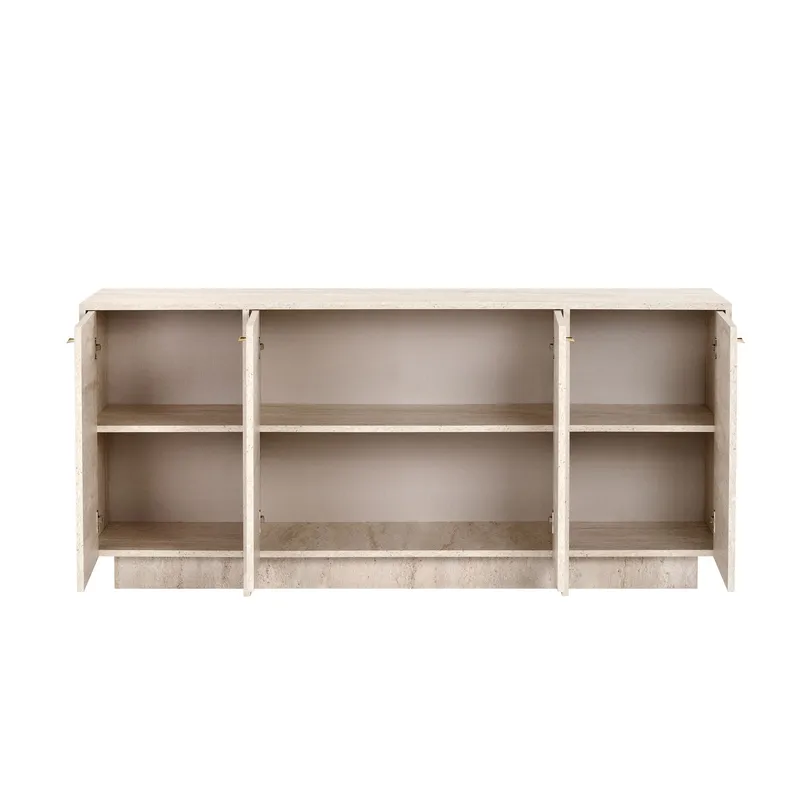 Farvik Konsolbord 180x82x45 cm - Travertin - Förvaring - Förvaringsmöbler - Sideboard & skänk