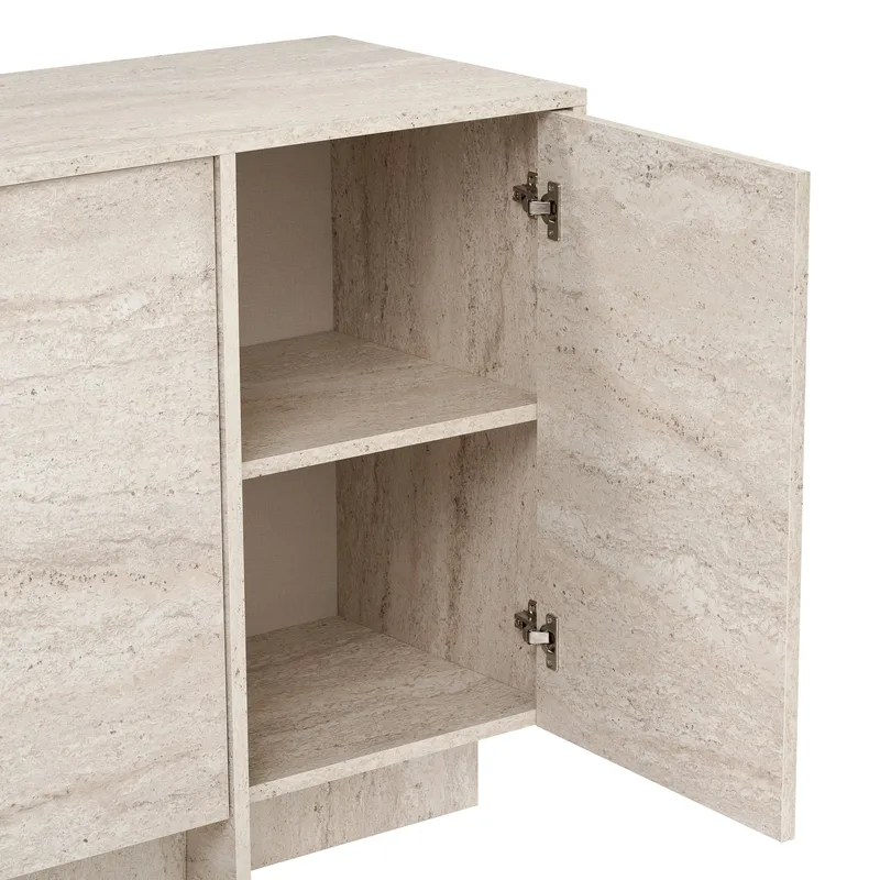 Farvik Konsolbord 180x82x45 cm - Travertin - Förvaring - Förvaringsmöbler - Sideboard & skänk