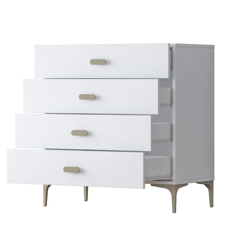 Fenvik Byrå 85,6x90,7x45 cm - Vit - Förvaring - Förvaringsmöbler - Byrå