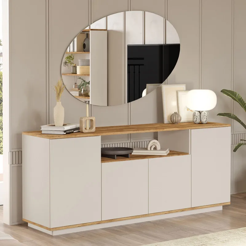 Fenvik Konsolbord 180x75x44,5 cm - Atlantic Pine och Cashmere - Förvaring - Förvaringsmöbler - Sideboard & skänk