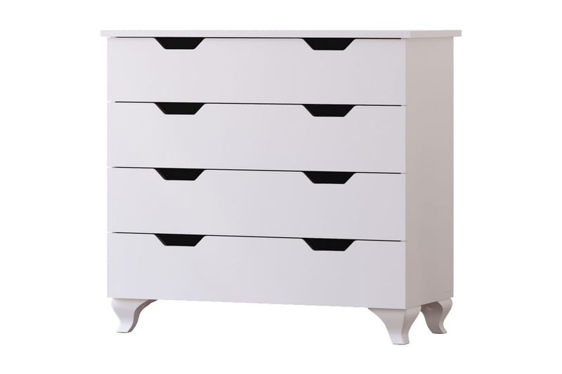 Feylor Hörnbyrå 86 cm, Matt Vit