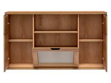Fonti Rektangulär Skänk 158 cm i Trä med Glaslucka - Brun - Förvaring - Förvaringsmöbler - Sideboard & skänk