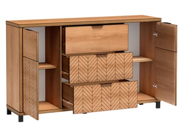 Fonti Rektangulär Skänk 158 cm i Trä - Svart|Brun - Förvaring - Förvaringsmöbler - Sideboard & skänk