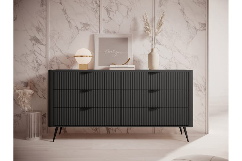 Forba Byrå 164 cm - Svart - Förvaring - Förvaringsmöbler - Byrå