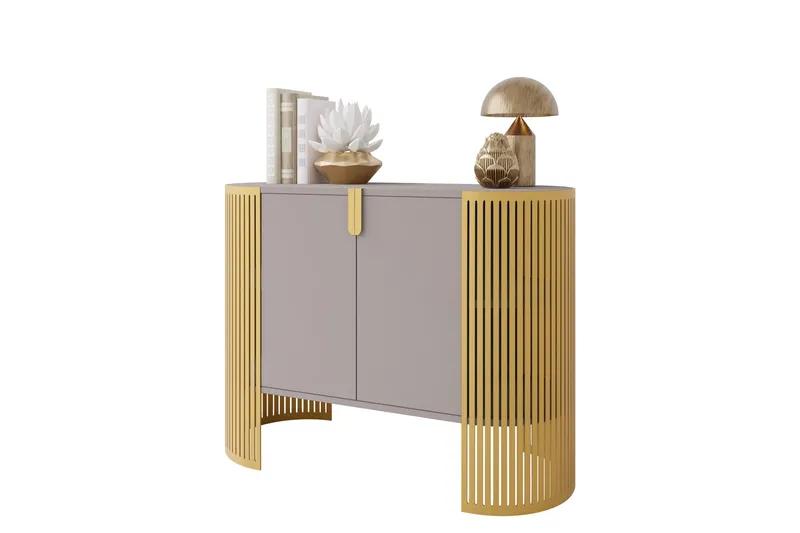 Friend Skänk 120x40 cm - Guld/Beige - Förvaring - Förvaringsmöbler - Sideboard & skänk