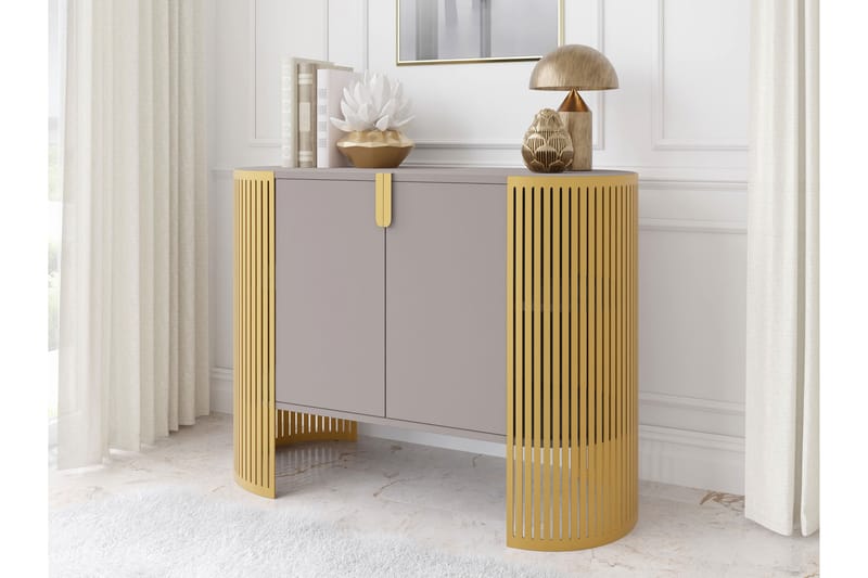Friend Skänk 120x40 cm - Guld/Beige - Förvaring - Förvaringsmöbler - Sideboard & skänk