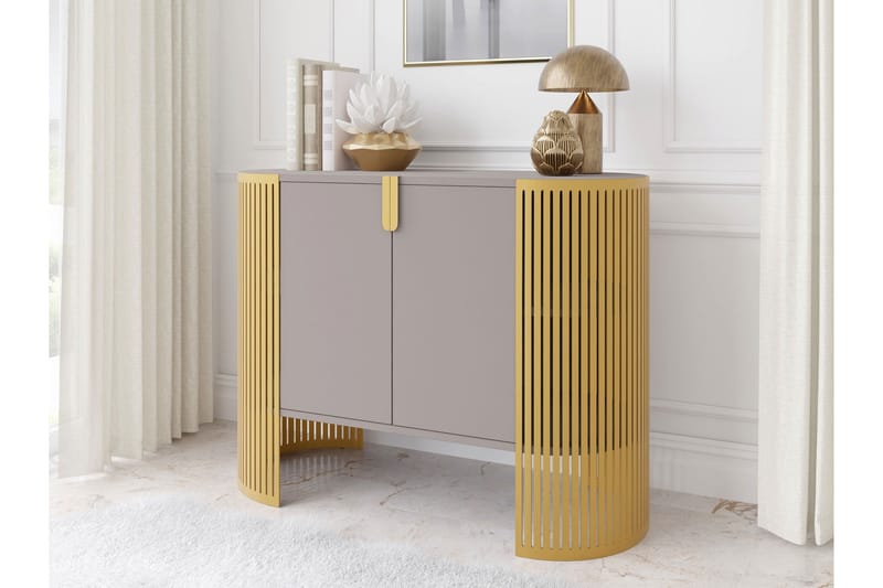 Friend Skänk 120x40 cm - Guld/Beige - Förvaring - Förvaringsmöbler - Sideboard & skänk