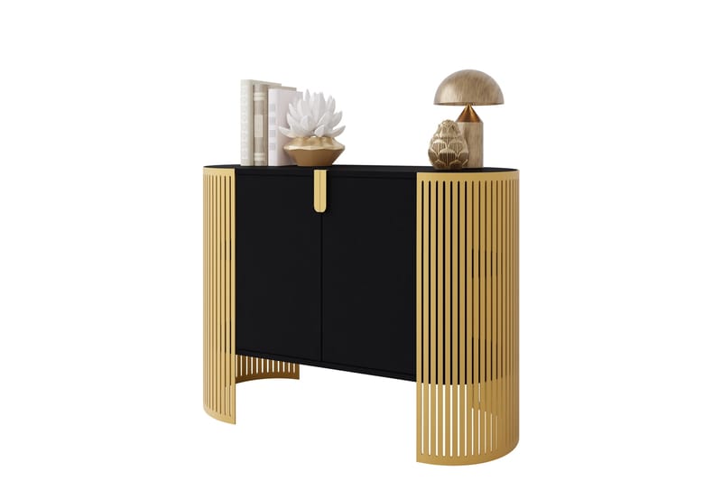 Friend Skänk 120x40 cm - Guld/Svart - Förvaring - Förvaringsmöbler - Sideboard & skänk