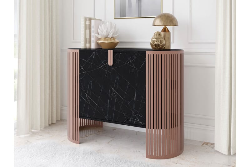 Friend Skänk 120x40 cm - Rosa/Svart - Förvaring - Förvaringsmöbler - Sideboard & skänk