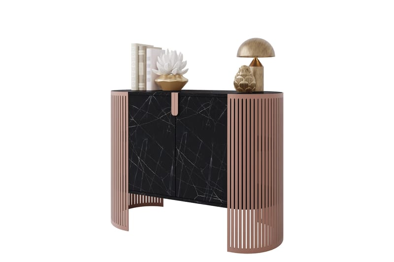 Friend Skänk 120x40 cm - Rosa/Svart - Förvaring - Förvaringsmöbler - Sideboard & skänk