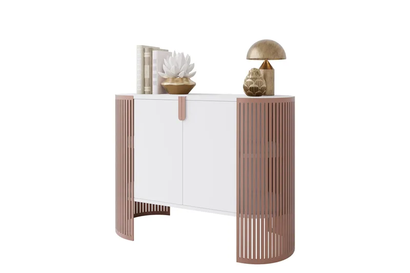 Friend Skänk 120x40 cm - Rosa/Vit - Förvaring - Förvaringsmöbler - Sideboard & skänk