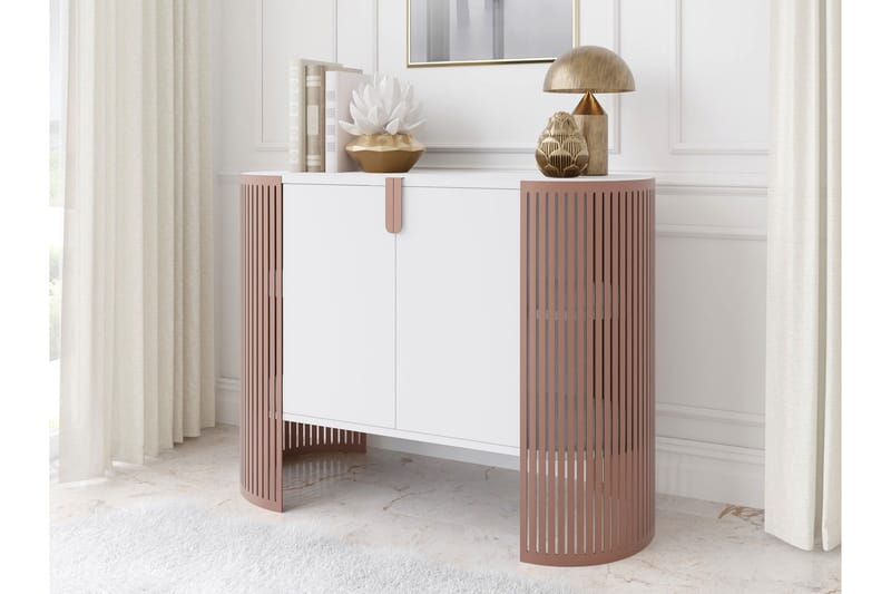 Friend Skänk 120x40 cm - Rosa/Vit - Förvaring - Förvaringsmöbler - Sideboard & skänk