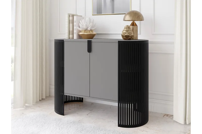 Friend Skänk 120x40 cm - Svart/Grå - Förvaring - Förvaringsmöbler - Sideboard & skänk