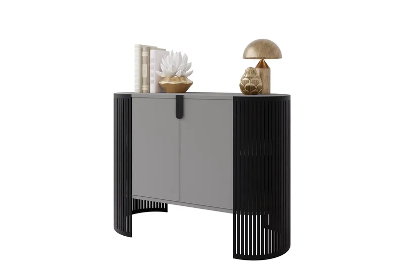 Friend Skänk 120x40 cm - Svart/Grå - Förvaring - Förvaringsmöbler - Sideboard & skänk