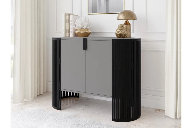 Friend Skänk 120x40 cm - Svart/Grå - Förvaring - Förvaringsmöbler - Sideboard & skänk