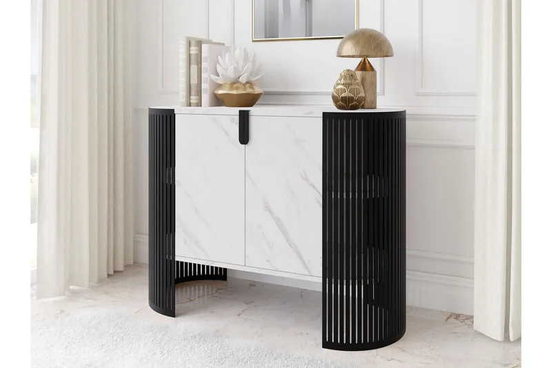 Friend Skänk 120x40 cm - Svart/Vit - Förvaring - Förvaringsmöbler - Sideboard & skänk