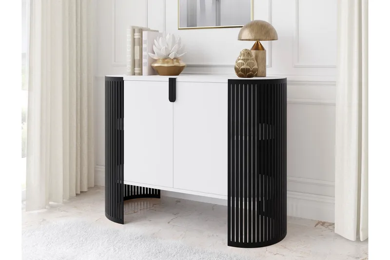 Friend Skänk 120x40 cm - Vit/Svart - Förvaring - Förvaringsmöbler - Sideboard & skänk