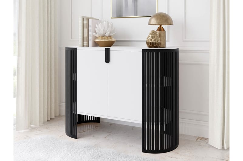 Friend Skänk 120x40 cm - Vit/Svart - Förvaring - Förvaringsmöbler - Sideboard & skänk