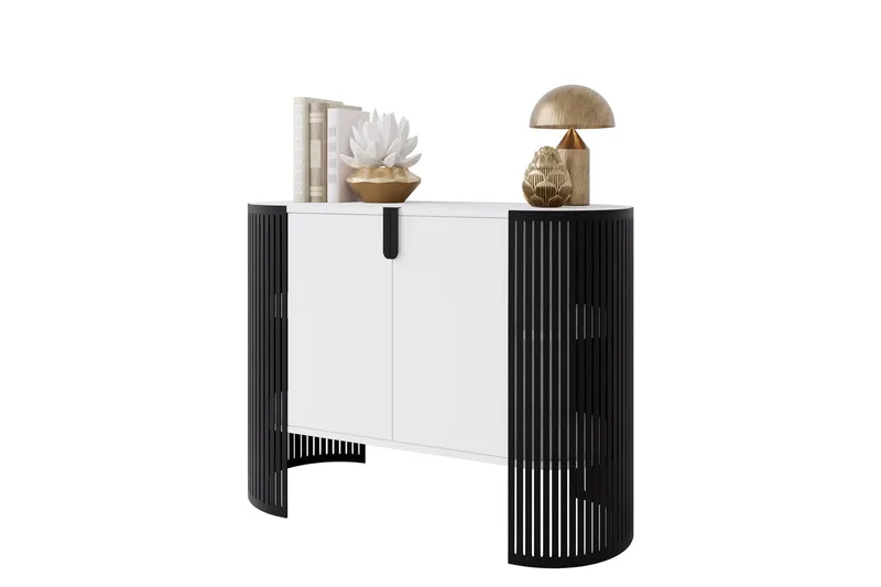 Friend Skänk 120x40 cm - Vit/Svart - Förvaring - Förvaringsmöbler - Sideboard & skänk