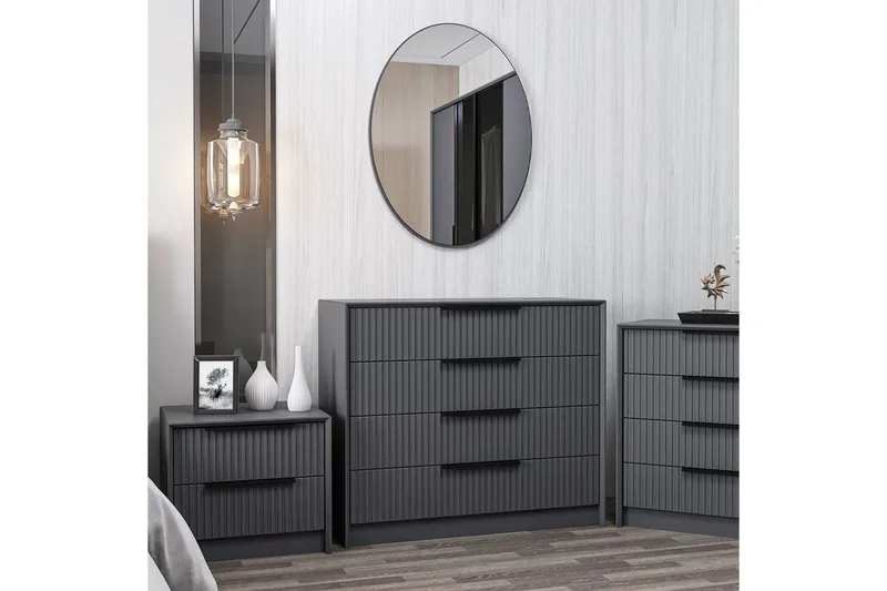 Fruitland Hörnbyrå 100 cm - Antracit - Förvaring - Förvaringsmöbler - Byrå - Hallbyrå