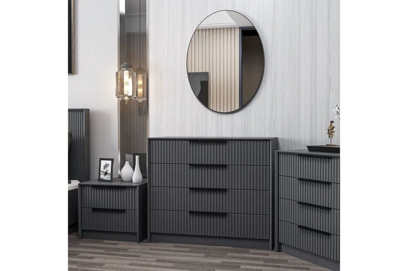 Fruitland Hörnbyrå 100 cm - Antracit - Förvaring - Förvaringsmöbler - Byrå - Hallbyrå