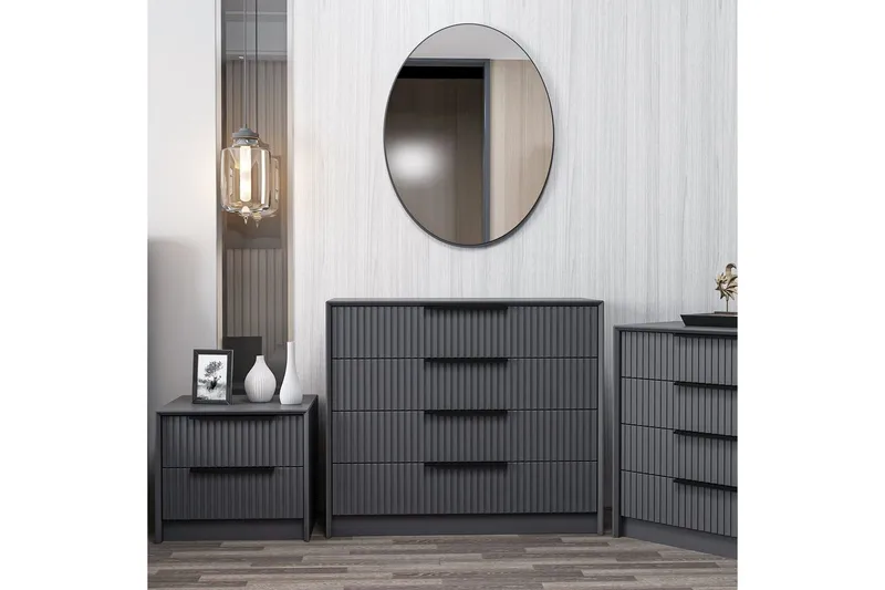 Fruitland Hörnbyrå 100 cm - Antracit - Förvaring - Förvaringsmöbler - Byrå - Hallbyrå