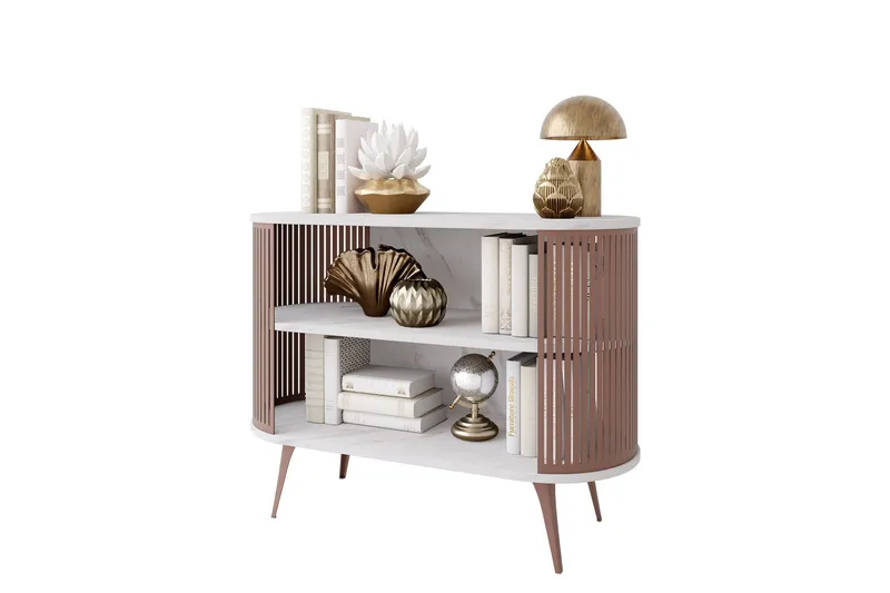 Galia Skänk 120x40 cm - Rosa/Vit - Förvaring - Förvaringsmöbler - Sideboard & skänk