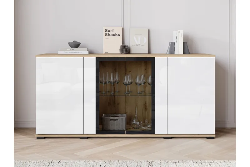 Gamal Skänk 150x40 cm - Brun - Förvaring - Förvaringsmöbler - Sideboard & skänk