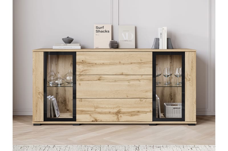 Gamal Skänk 150x40 cm - Brun - Förvaring - Förvaringsmöbler - Sideboard & skänk
