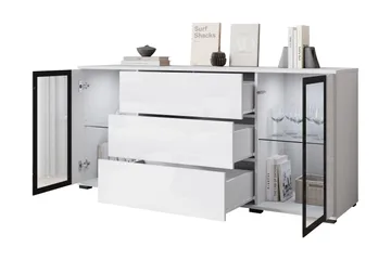 Gamal Skänk 150x40 cm - Svart - Förvaring - Förvaringsmöbler - Sideboard & skänk