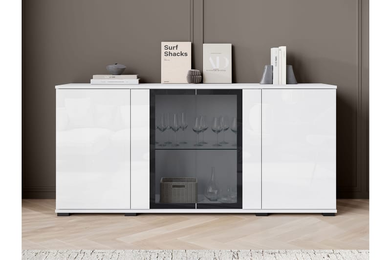 Gamal Skänk 150x40 cm - Svart - Förvaring - Förvaringsmöbler - Sideboard & skänk